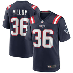 Lawyer Milloy New England Patriots Game Retired Player Jersey - Navy discount
