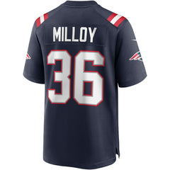 Lawyer Milloy New England Patriots Game Retired Player Jersey - Navy discount