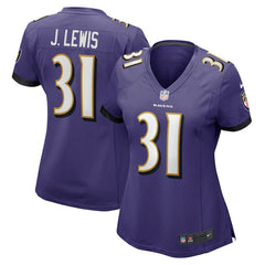 Jamal Lewis Baltimore Ravens Women's Game Retired Player Jersey - Purple on sale