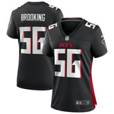 Keith Brooking Atlanta Falcons Women's Game Retired Player Jersey - Black for sale
