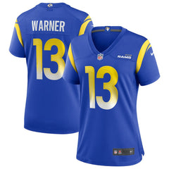 Kurt Warner Los Angeles Rams Women's Game Retired Player Jersey - Royal cheap