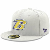 Baltimore Ravens New Era Omaha Lettermark 59FIFTY Fitted Hat - White cheap