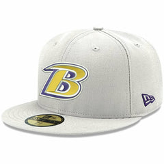 Baltimore Ravens New Era Omaha Lettermark 59FIFTY Fitted Hat - White cheap
