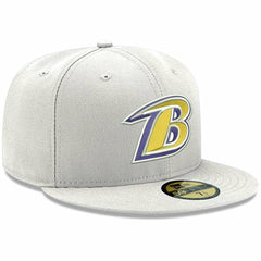 Baltimore Ravens New Era Omaha Lettermark 59FIFTY Fitted Hat - White cheap