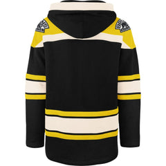 Boston Bruins '47 Superior Lacer Hoodie - Black Hoodies