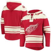 Detroit Red Wings '47 Superior Lacer Hoodie - Red Hoodies