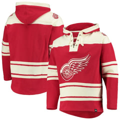 Detroit Red Wings '47 Superior Lacer Hoodie - Red Hoodies