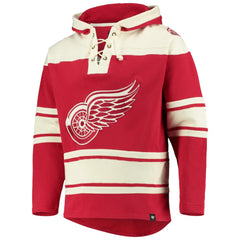 Detroit Red Wings '47 Superior Lacer Hoodie - Red Hoodies