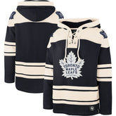 Toronto Maple Leafs '47 Superior Lacer Pullover Hoodie - Navy/Cream Hoodies