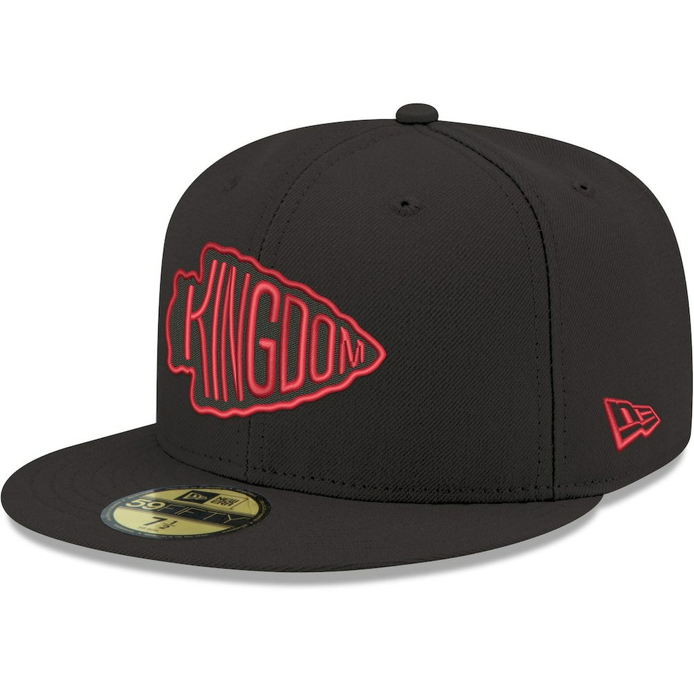 Kansas City Chiefs New Era Omaha 59FIFTY Fitted Hat - Black on sale