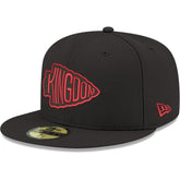 Kansas City Chiefs New Era Omaha 59FIFTY Fitted Hat - Black on sale