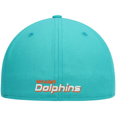 Miami Dolphins New Era Omaha 59FIFTY Fitted Hat - Aqua on sale