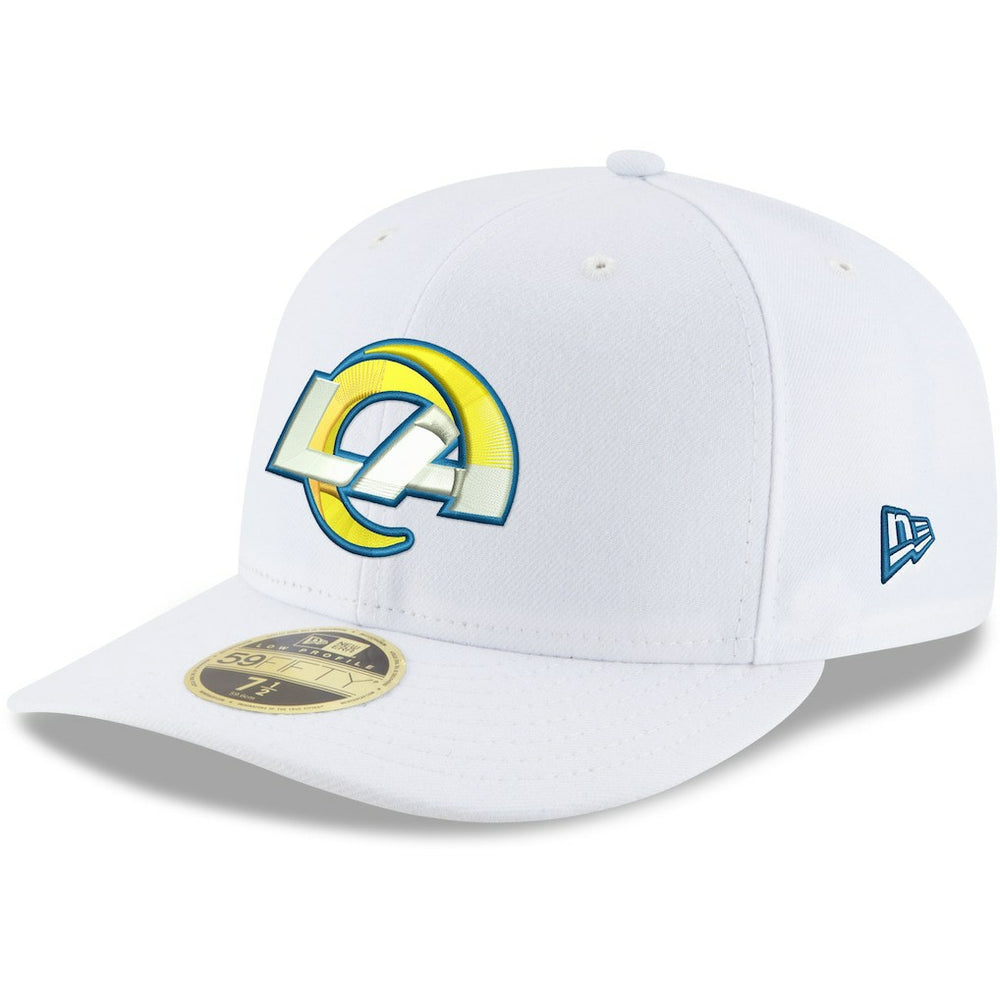 Los Angeles Rams New Era Omaha Low Profile 59FIFTY Fitted Hat - White cheap