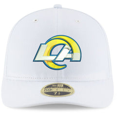 Los Angeles Rams New Era Omaha Low Profile 59FIFTY Fitted Hat - White cheap