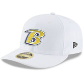 Baltimore Ravens New Era Omaha Low Profile 59FIFTY Fitted Hat - White on sale