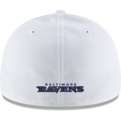 Baltimore Ravens New Era Omaha Low Profile 59FIFTY Fitted Hat - White on sale