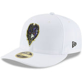 Baltimore Ravens New Era Omaha Low Profile 59FIFTY Fitted Hat - White on sale