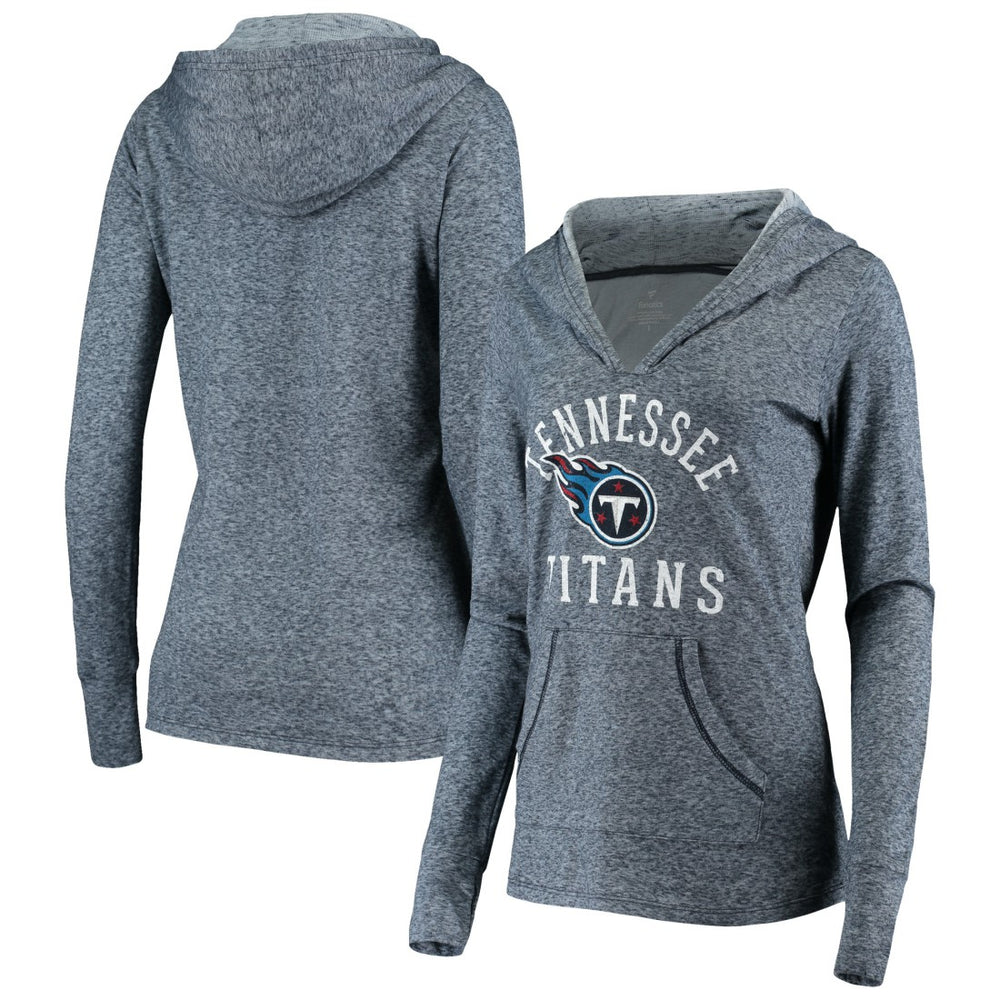 Tennessee Titans Women's Doubleface Slub Pullover Hoodie - Heather Navy cheap