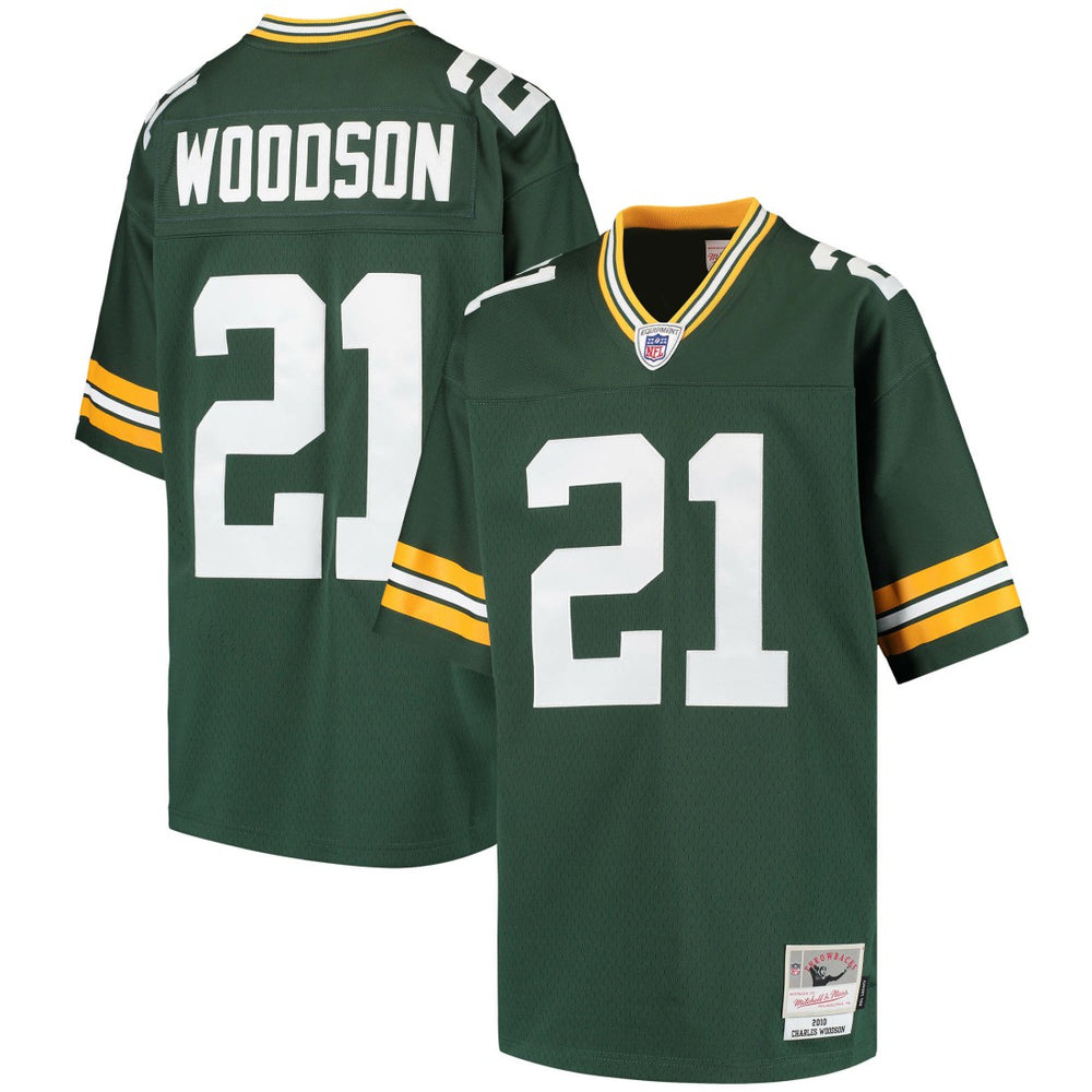 Charles Woodson Green Bay Packers Youth Retired Player Legacy Jersey - Green for sale