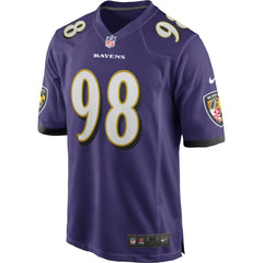 Tony Siragusa Baltimore Ravens Game Retired Player Jersey - Purple sale