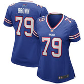 Ruben Brown Buffalo Bills Women's Game Retired Player Jersey - Royal cheap