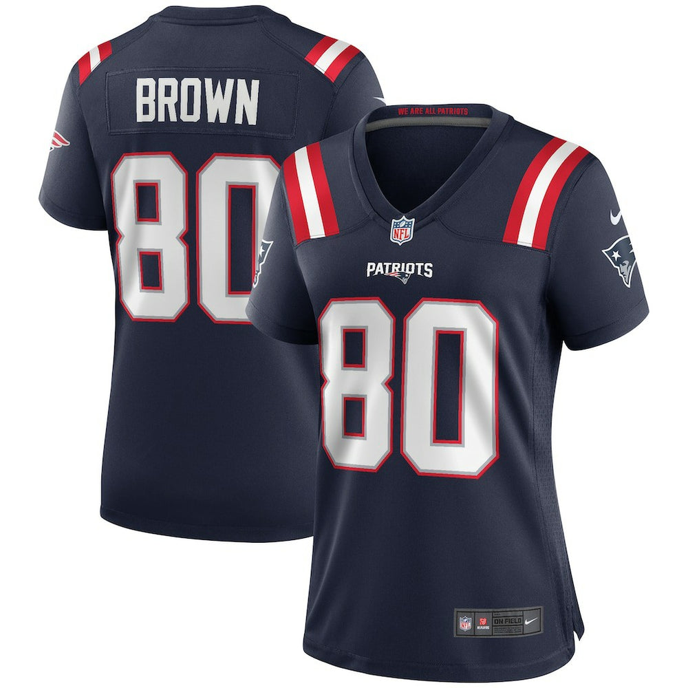 Troy Brown New England Patriots Women's Game Retired Player Jersey - Navy sale