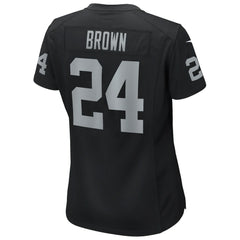 Willie Brown Las Vegas Raiders Women's Game Retired Player Jersey - Black cheap