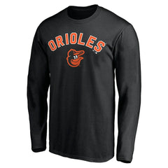 Baltimore Orioles Personalized Winning Streak Name & Number Long Sleeve T-Shirt Black
