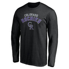 Colorado Rockies Personalized Winning Streak Name & Number Long Sleeve T-Shirt Black