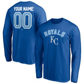 Kansas City Royals Personalized Winning Streak Name & Number Long Sleeve T-Shirt Royal