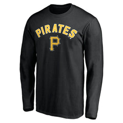 Pittsburgh Pirates Personalized Winning Streak Name & Number Long Sleeve T-Shirt Black