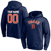 Detroit Tigers Personalized Winning Streak Name & Number Pullover Hoodie Navy
