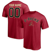 Arizona Diamondbacks Personalized Team Winning Streak Name & Number T-Shirt Red