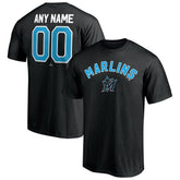 Miami Marlins Personalized Team Winning Streak Name & Number T-Shirt Black