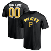 Pittsburgh Pirates Personalized Team Winning Streak Name & Number T-Shirt Black