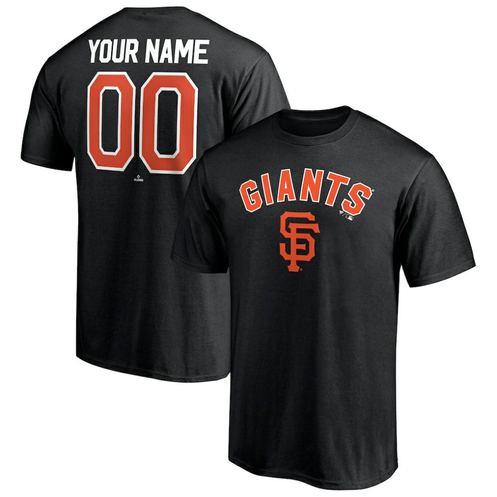 San Francisco Giants Personalized Team Winning Streak Name & Number T-Shirt Black
