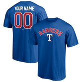 Texas Rangers Personalized Team Winning Streak Name & Number T-Shirt Royal