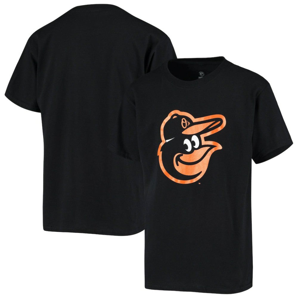 Baltimore Orioles Stitches Youth Team Logo T-Shirt Black