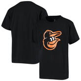 Baltimore Orioles Stitches Youth Team Logo T-Shirt Black