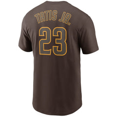 Fernando Tatis Jr. San Diego Padres Name & Number T-Shirt Brown
