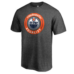 Edmonton Oilers #WeSkateFor T-Shirt - Heather Gray T-shirts