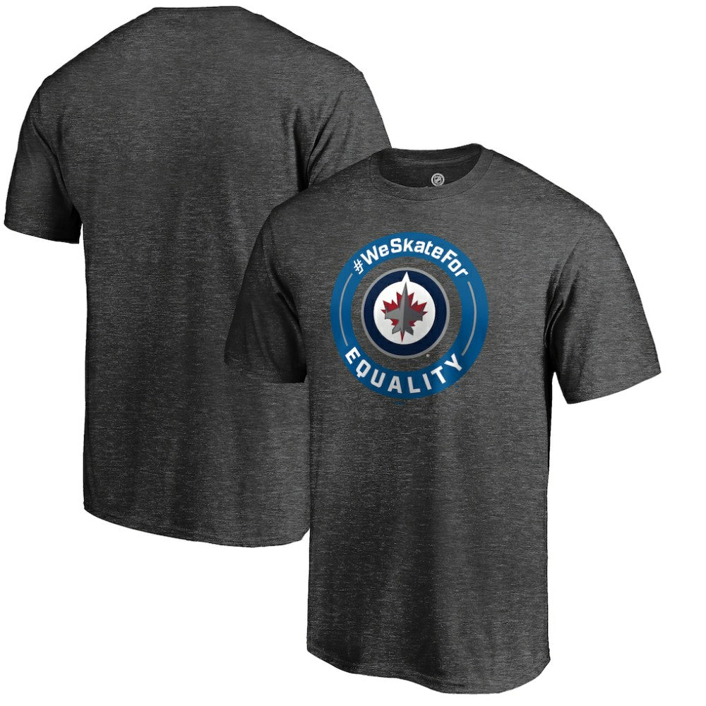 Winnipeg Jets #WeSkateFor T-Shirt - Heather Gray T-shirts