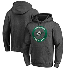Dallas Stars #WeSkateFor Pullover Hoodie - Heather Gray Hoodies