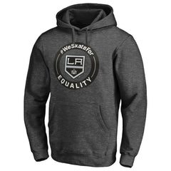 Los Angeles Kings #WeSkateFor Pullover Hoodie - Heather Gray Hoodies