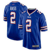 Tyler Bass Buffalo Bills Game Player Jersey - Royal for sale