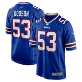 Tyrel Dodson Buffalo Bills Game Player Jersey - Royal on sale