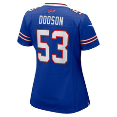 Tyrel Dodson Buffalo Bills Women's Game Jersey - Royal sale