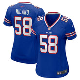 Matt Milano Buffalo Bills Women's Game Jersey - Royal sale