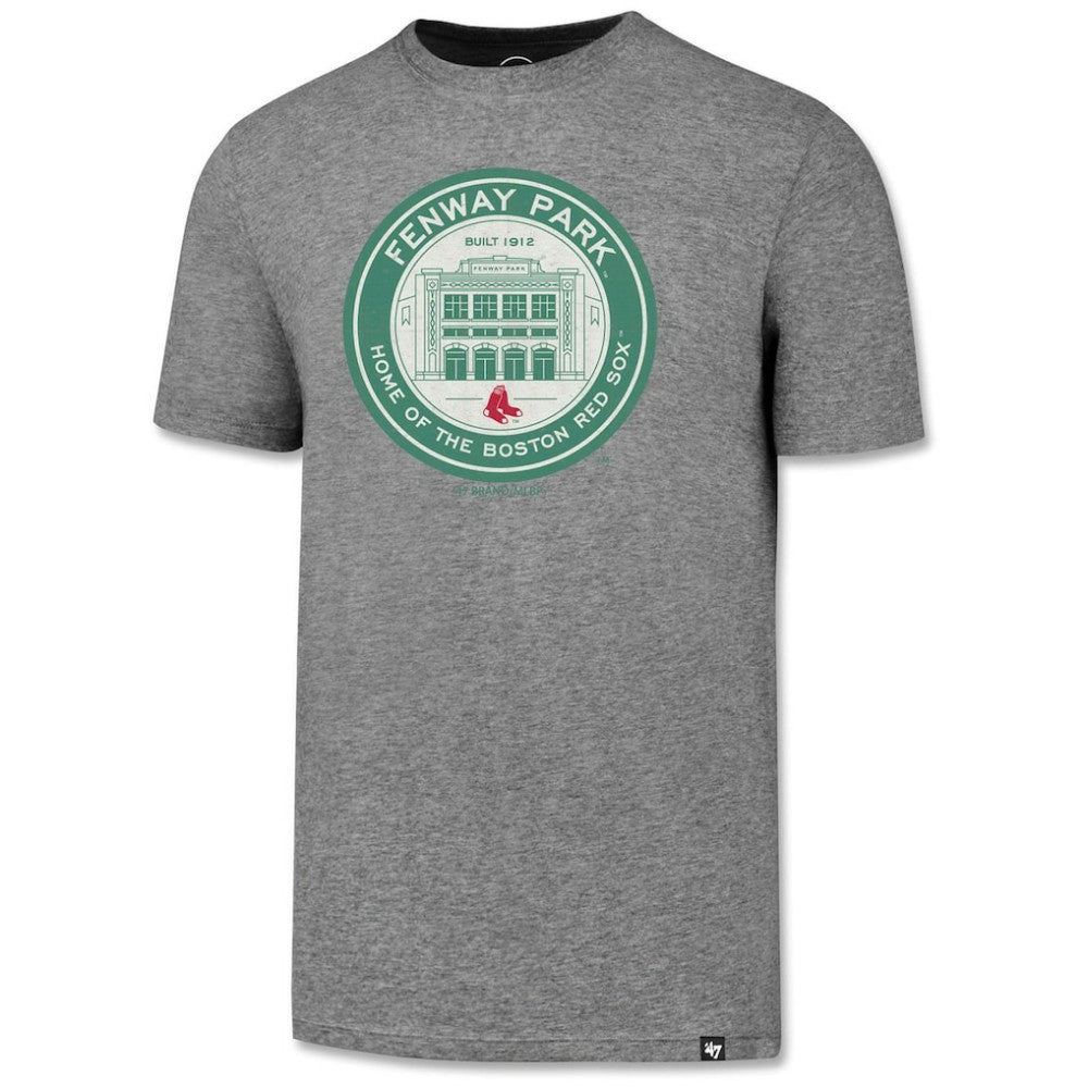 Boston Red Sox Fenway Park Coin Logo Slate Grey T-Shirt Heather Gray