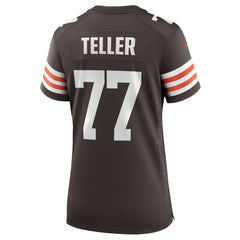 Wyatt Teller Cleveland Browns Women's Game Jersey - Brown for sale